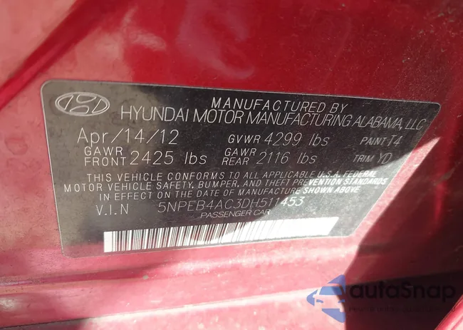 5NPEB4AC3DH511453: 44319967