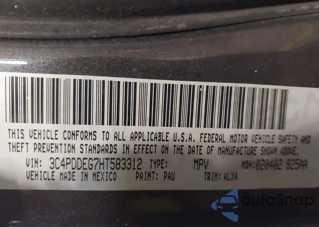 3C4PDDEG7HT583312: 44319986