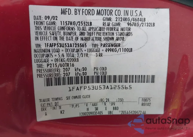 1FAFP53U53A125565: 44321072