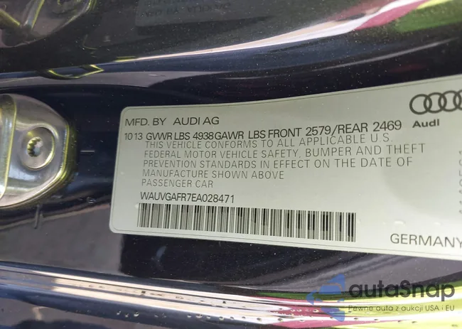 WAUVGAFR7EA028471: 44321124