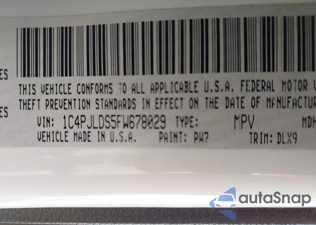 1C4PJLDS5FW678029: 44321166