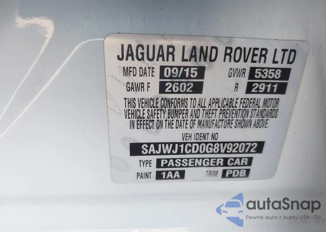 SAJWJ1CD0G8V92072: 44321302