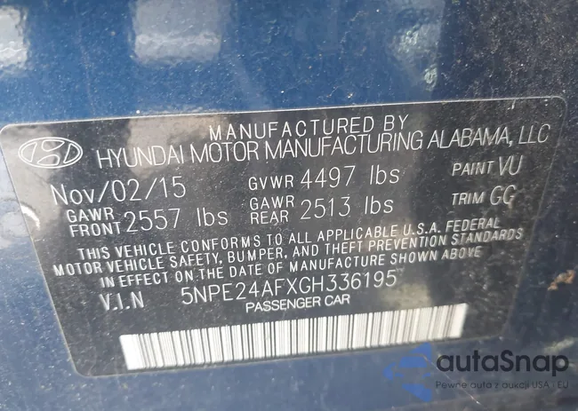 5NPE24AFXGH336195: 44321305