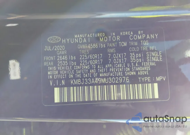 KM8J33A49MU302976: 44321379