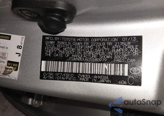 JTDKN3DU6D5590979: 44321490