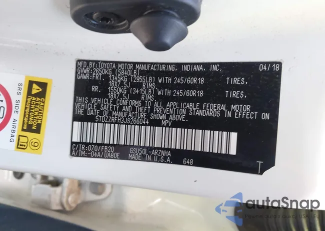 5TDZZRFH3JS266044: 44321518