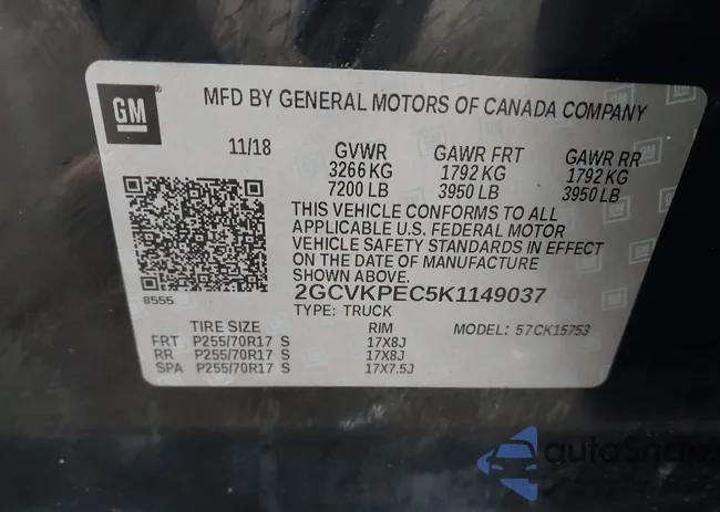 2GCVKPEC5K1149037: 44320748