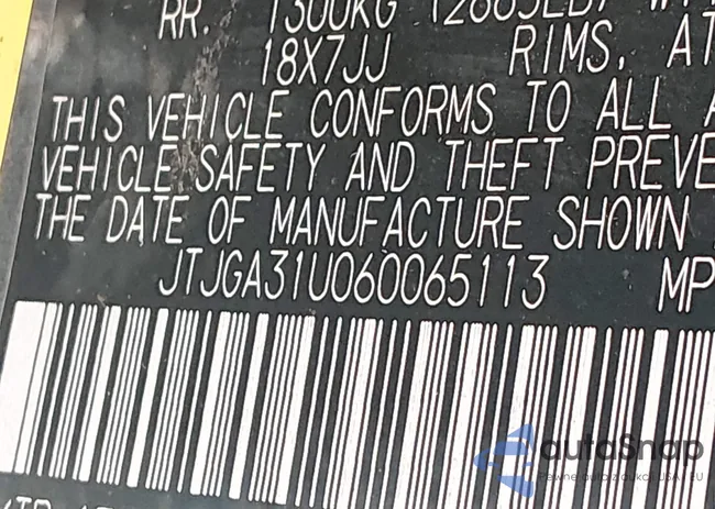 JTJGA31U060065113: 44320867