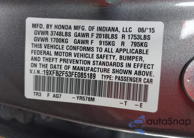 19XFB2F53FE085189: 44320931