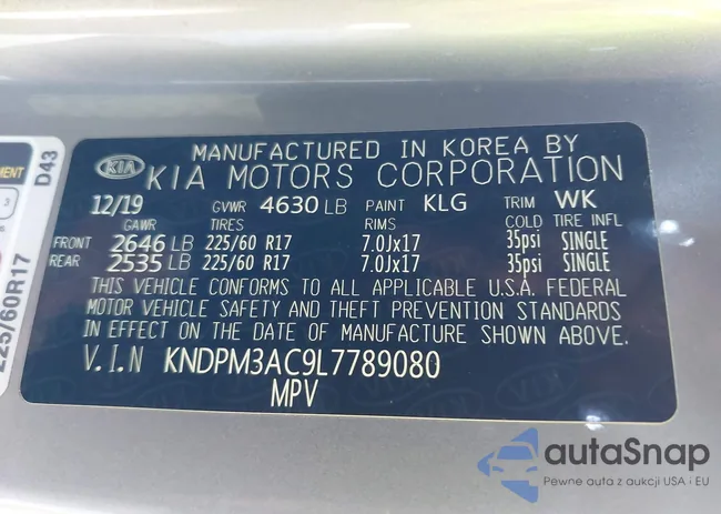 KNDPM3AC9L7789080: 44320938