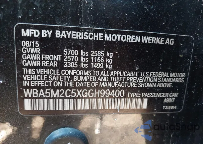 WBA5M2C5XGGH99400: 44320985