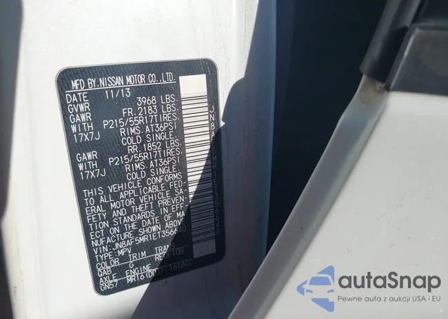 JN8AF5MR1ET356640: 44320989