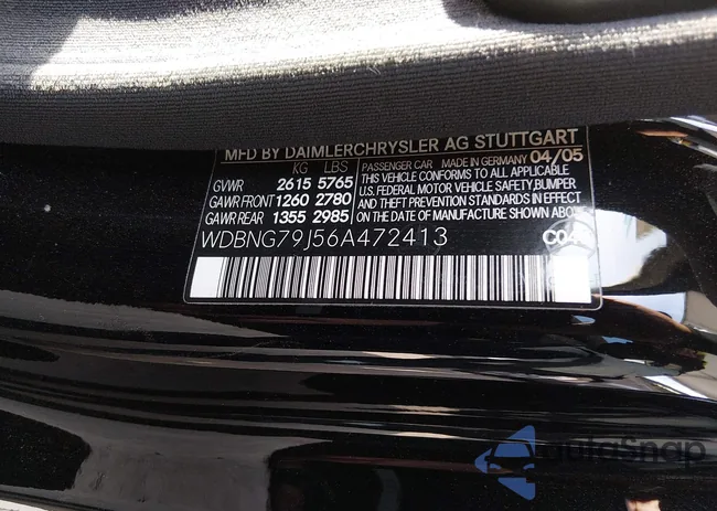 WDBNG79J56A472413: 44321996