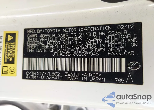 JTHKD5BH8C2089045: 44322025