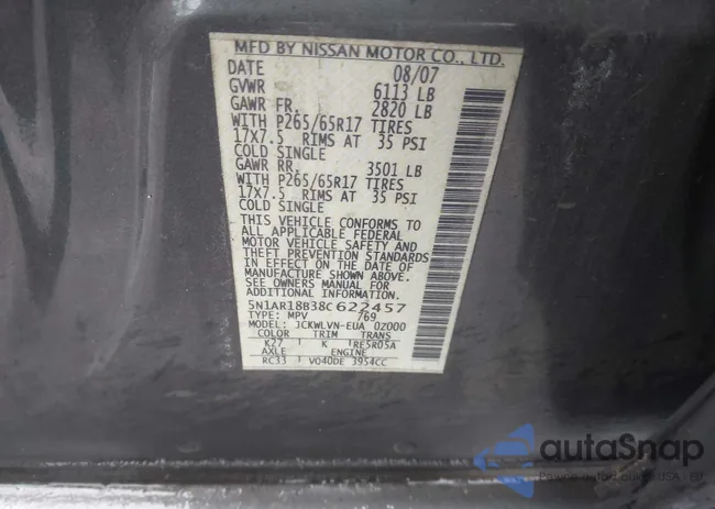 5N1AR18B38C622457: 44322282