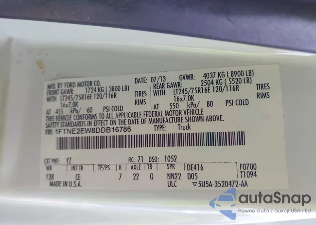 1FTNE2EW8DDB16786: 44322370