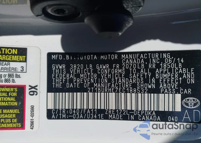 2T1BURHE7EC188532: 44322433