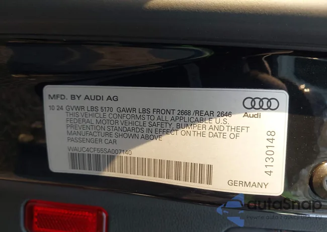 WAUC4CF55SA007140: 44322469