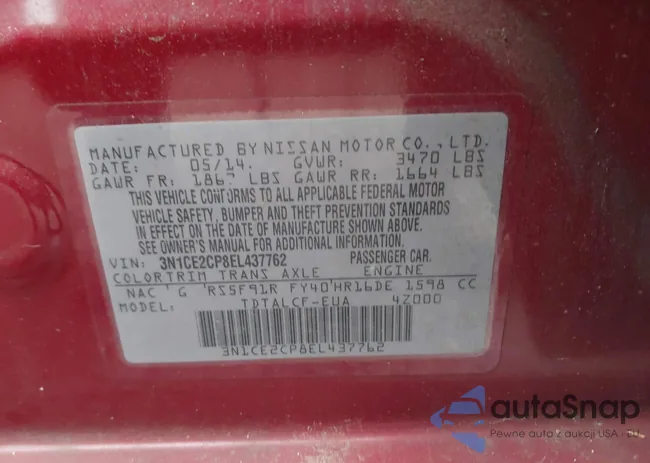 3N1CE2CP8EL437762: 44322471