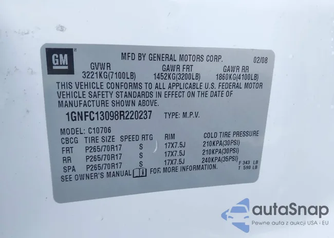 1GNFC13098R220237: 44322542