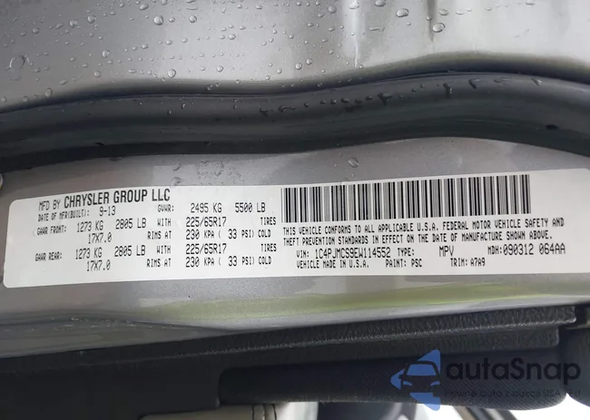 1C4PJMCS9EW114552: 44321678