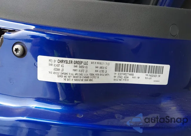 3C3CFFAR5DT740099: 44321764