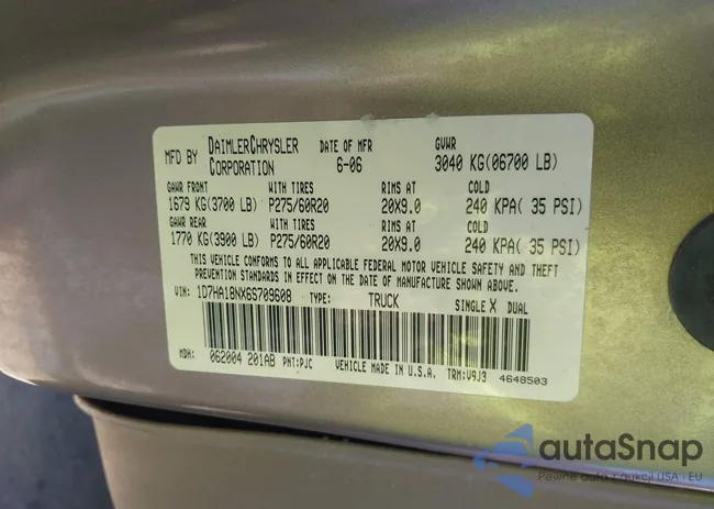 1D7HA18NX6S709608: 44321797