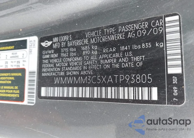 WMWMM3C5XATP93805: 44321884