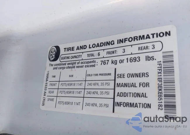 1FTFX1EF3EKE65182: 44321994