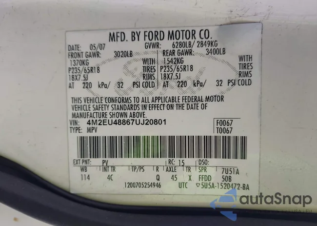 4M2EU48867UJ20801: 44323015