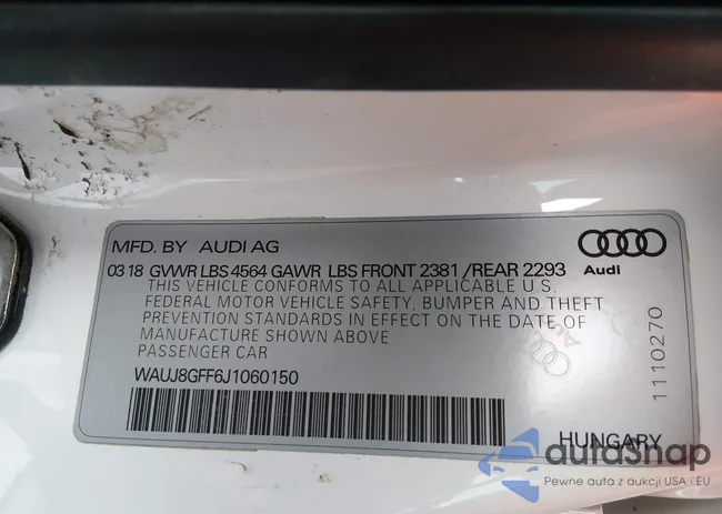 WAUJ8GFF6J1060150: 44323080