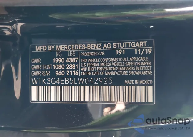 W1K3G4EB5LW042925: 44323202