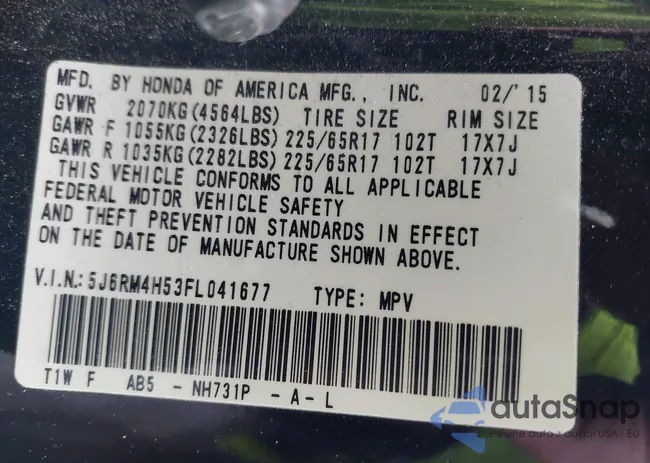 5J6RM4H53FL041677: 44323256