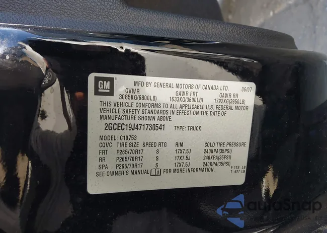 2GCEC19J471730541: 44323365