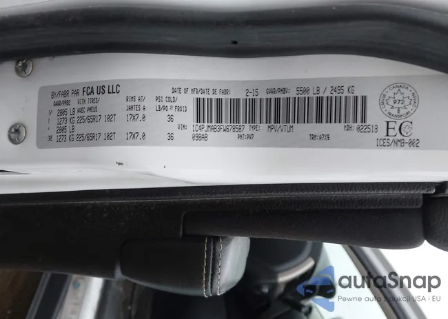 1C4PJMAB3FW678587: 44323464