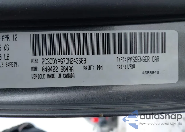 2C3CDYAG7CH243689: 44323525