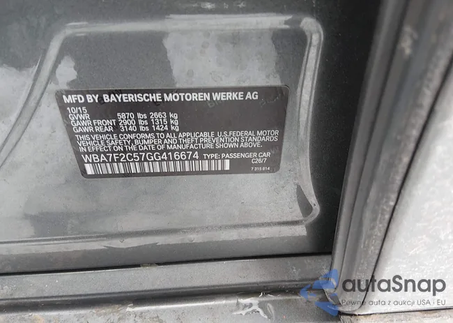 WBA7F2C57GG416674: 44323530