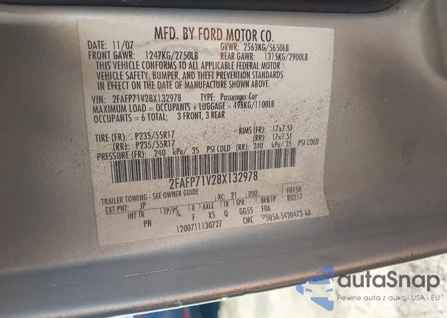 2FAFP71V28X132978: 44322853