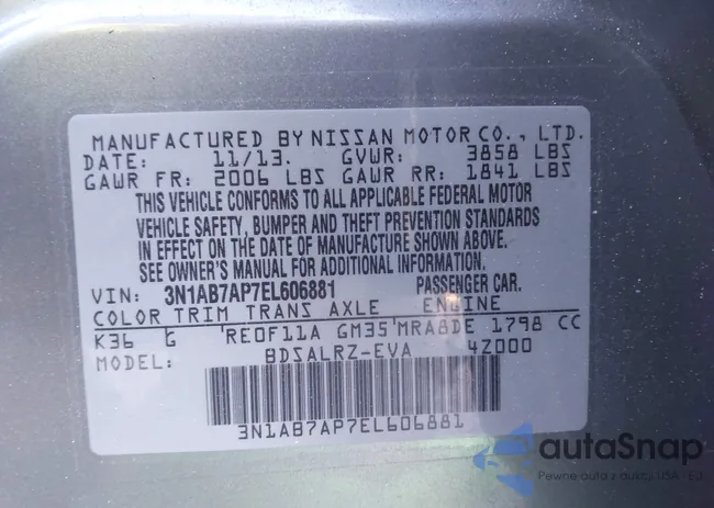 3N1AB7AP7EL606881: 44322888