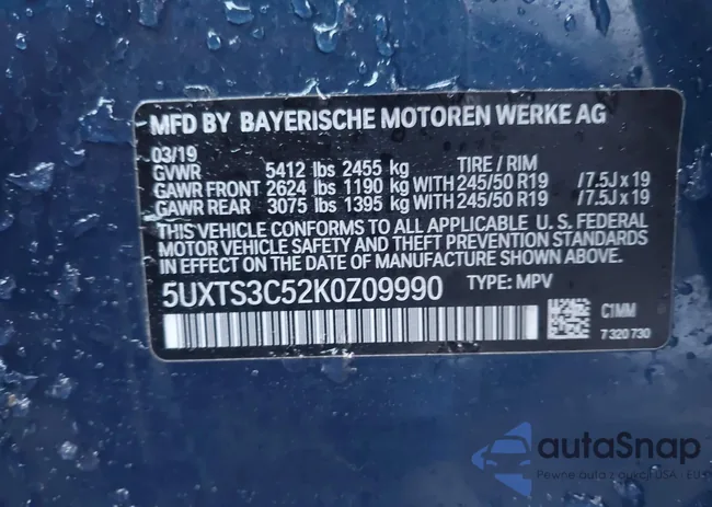 5UXTS3C52K0Z09990: 44324159