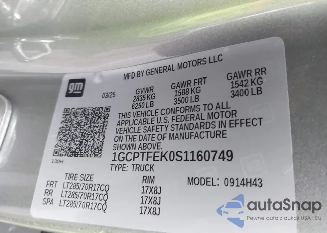 1GCPTFEK0S1160749: 44324199