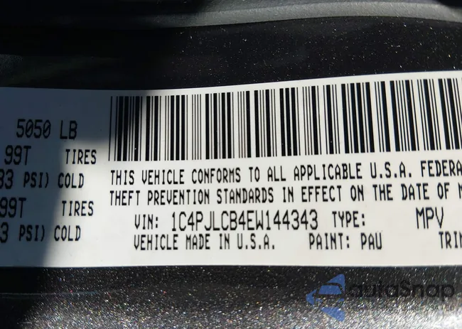 1C4PJLCB4EW144343: 44324336