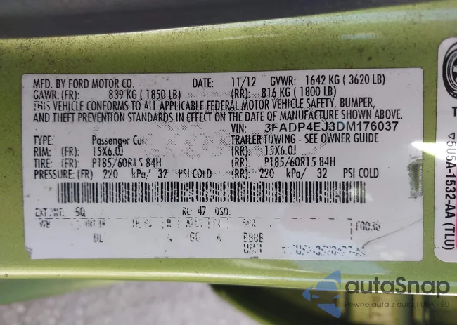 3FADP4EJ3DM176037: 44324355