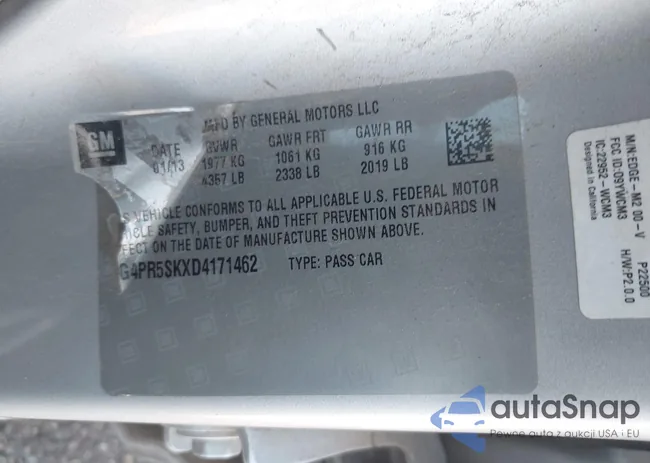 1G4PR5SKXD4171462: 44324366