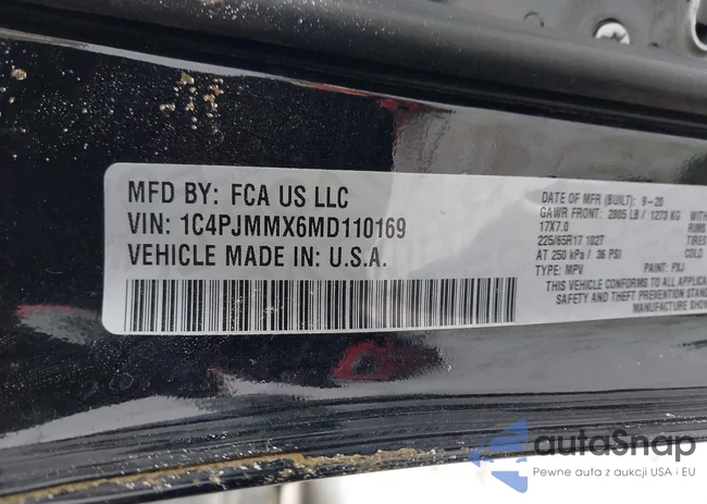 1C4PJMMX6MD110169: 44324391