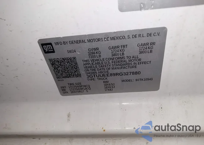 3GTUUEE89RG327880: 44324491