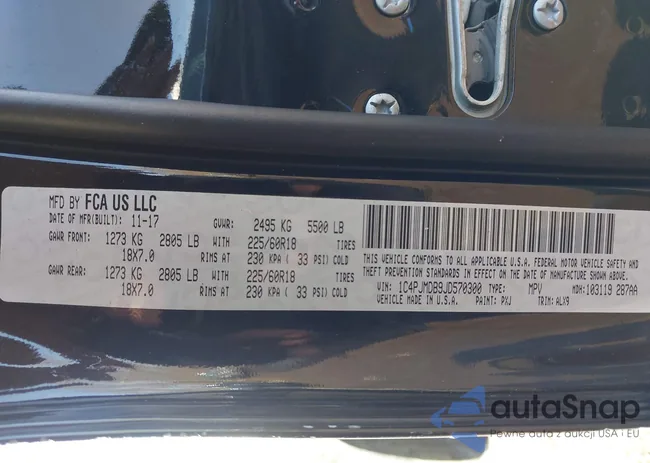 1C4PJMDB9JD570300: 44324505