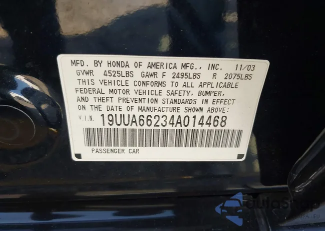 19UUA66234A014468: 44324563