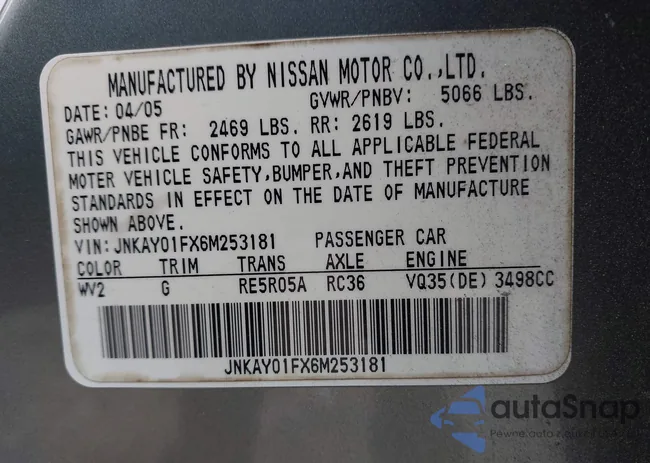 JNKAY01FX6M253181: 44323578