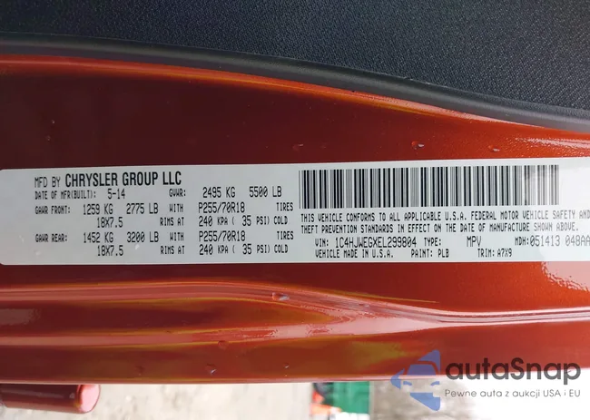 1C4HJWEGXEL299804: 44323677